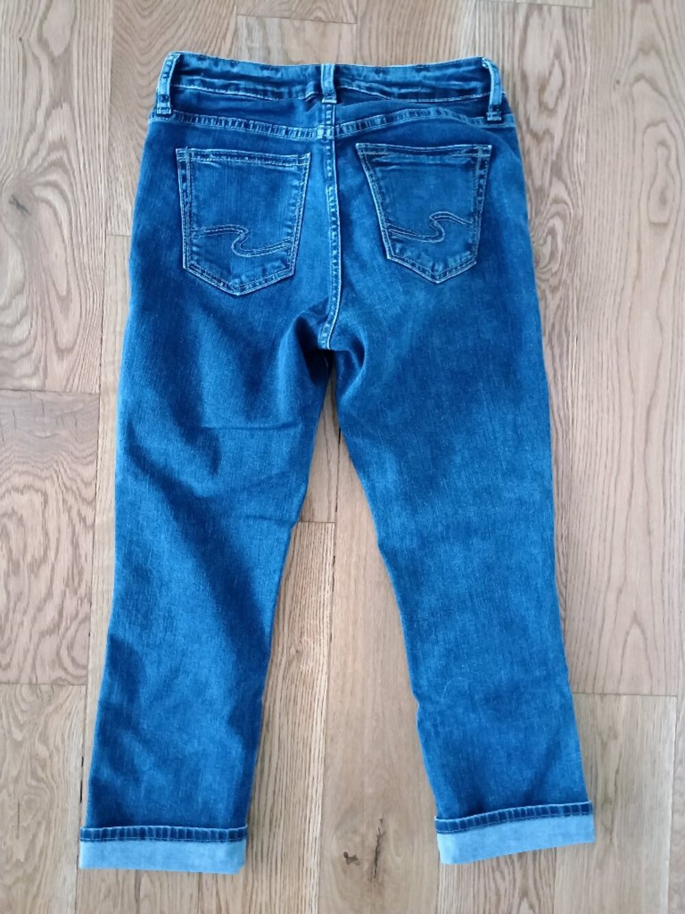 Silver Capri Jeans
